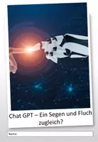 Vorschau - Arbeitsblätter - Chat GPT Lernheft Chancen und Risiken - Seite 1