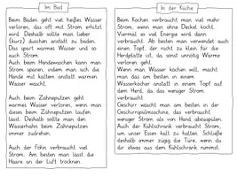 Vorschau - Arbeitsblätter - Strom sparen - Arbeitsblatt und Infotexte (z.B. für Gruppenpuzzle) - Seite 1
