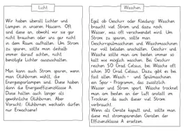 Vorschau - Arbeitsblätter - Strom sparen - Arbeitsblatt und Infotexte (z.B. für Gruppenpuzzle) - Seite 2