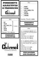 Vista previa - Fichas informativas / Documentos de lectura - POSSESSIVE ADJECTIVES & PRONOUNS – Flap Book - página 1