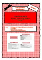 Vorschau - Arbeitsblätter - Formulierungshilfen Inhaltsangabe - Deckblatt