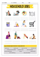 Vorschau - Arbeitsblätter - household jobs - Wortschatzarbeit - Seite 2