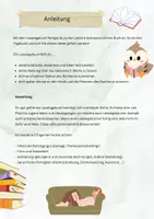 Vorschau - Arbeitsblätter - Lesetagebuch - Seite 1