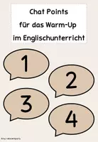 Vorschau - Poster - Chat Points für den Englischunterricht (hellbraun) - Deckblatt