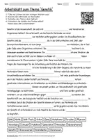 Vorschau - Arbeitsblätter - Lernposter + Arbeitsblatt "Genetik" + interaktive Lösung & MP3 + Infografik - Seite 1