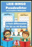 Vorschau - Spiele - Pseudowörter Bingo zur Förderung der phonologischen Bewusstheit - differenziert - Deckblatt