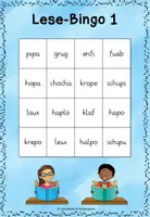 Vorschau - Spiele - Pseudowörter Bingo zur Förderung der phonologischen Bewusstheit - differenziert - Seite 2