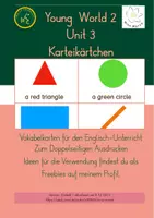 Vorschau - Spiele - Bildkarten Vocabulary passend zu Young World 2 Unit 3 - Deckblatt