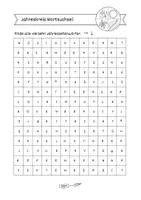 Vorschau - Arbeitsblätter - Jahreszeiten Wortsuchsel 2. und 3. Klasse (+ Lösungsblatt) - Seite 1