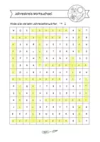 Vorschau - Arbeitsblätter - Jahreszeiten Wortsuchsel 2. und 3. Klasse (+ Lösungsblatt) - Seite 2