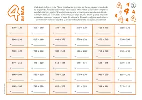 Vista previa - Juegos / Gamificación - Sumar y restar (100-1000) - Juego - página 3