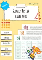 Vista previa - Juegos / Gamificación - Sumar y restar (100-1000) - Juego - Portada
