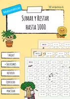 Vista previa - Juegos / Gamificación - Sumar y restar (100-1000) - Juego - Portada