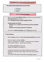 Vorschau - Merkblätter - Einen argumentativen Brief schreiben - Seite 1