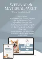 Vorschau - Arbeitsblätter - Webinar (Aufzeichnung!) und Materialpaket "Deine Schulhund-AG" - Deckblatt