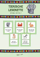 Vorschau - Spiele - Tierische Lesekette für die 1. bis 3. Klasse (Ich habe...! Wer hat...?) - Deckblatt