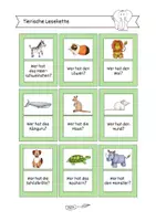 Vorschau - Spiele - Tierische Lesekette für die 1. bis 3. Klasse (Ich habe...! Wer hat...?) - Seite 3