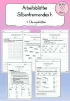 Vorschau - Arbeitsblätter - Silbentrennendes h - Arbeitsblätter - Deckblatt