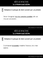 Aperçu - Jeux - Défi Je m'active: La pronominalisation - Page 3