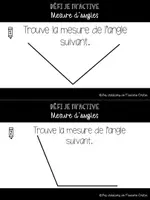 Aperçu - Jeux - Défi Je m'active_mesurer les angles - Page de couverture