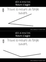 Aperçu - Jeux - Défi Je m'active_mesurer les angles - Page 1