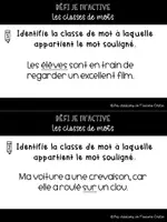 Aperçu - Jeux - Défi je m'active_Les classes de mots - Page de couverture