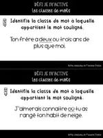 Aperçu - Jeux - Défi je m'active_Les classes de mots - Page 1