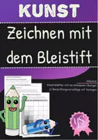 Vorschau - Arbeitsblätter - Kunst: Zeichnen mit dem Bleistift - Deckblatt