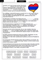 Vorschau - Arbeitsblätter - Lückentext Armenien - Seite 1