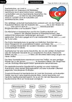 Vorschau - Arbeitsblätter - Lückentext Aserbaidschan - Seite 1