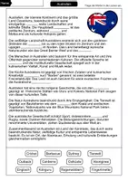 Vorschau - Arbeitsblätter - Lückentext Australien - Seite 1