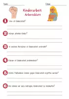 Vorschau - Arbeitsblätter - Kinderarbeit Industrialisierung Arbeitsblatt 3. & 4.Klasse mit Lösungen Quiz - Deckblatt