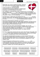 Vorschau - Arbeitsblätter - Lückentext Dänemark - Seite 1
