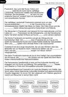 Vorschau - Arbeitsblätter - Lückentext Frankreich - Seite 1