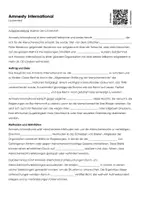 Vorschau - Arbeitsblätter - Amnesty International - Lückentext und Übungen - Deckblatt