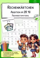 Vorschau - Spiele - Materialpaket "Rechenkärtchen - Plus und Minus im ZR 10 - Freiarbeit" - Seite 1