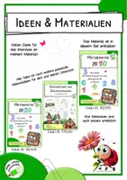 Vorschau - Stationenlernen - Bunte Rechenkärtchen - Addition ZR 10 - Freiarbeit - Seite 1