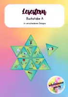 Vorschau - Spiele - Lesestern zum Buchstaben A - Deckblatt