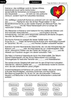 Vorschau - Arbeitsblätter - Lückentext Kamerun - Seite 1