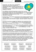 Vorschau - Arbeitsblätter - Lückentext Kasachstan - Seite 1