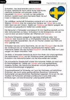 Vorschau - Arbeitsblätter - Lückentext Schweden - Seite 2