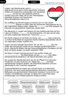 Vorschau - Arbeitsblätter - Lückentext Ungarn - Seite 1