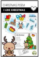 Vorschau - Arbeitsblätter - CHRISTMAS - Poem - I like christmas (Gedicht für den Englischunterricht) - Deckblatt