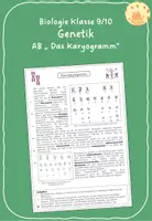Vorschau - Arbeitsblätter - Arbeitsblatt "Das Karyogramm" - Deckblatt
