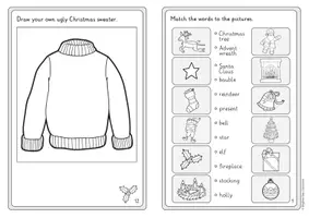 Vista previa - Hojas de trabajo - My Christmas Booklet - cuaderno de actividades (inglés) - página 3