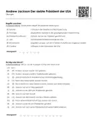 Vorschau - Arbeitsblätter - Andrew Jackson Der siebte Präsident der USA - Infotext und Übungen - Seite 1
