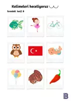 Vorschau - Arbeitsblätter - M4 Türkçe Kelimeleri Heceliyoruz / Silbentrennung Türkisch - Seite 3