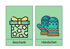 Vorschau - Bildkarten - Bild- und Wortkarten Wiehnachten Niederdeutsch - Seite 2