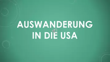 Vorschau - Präsentationen/Tafelbilder - Auswanderung in die USA (Präsentation und H5P) - Deckblatt