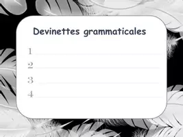 Aperçu - Feuilles d'exercices - Devinettes grammaticales - 8 cartes à tâches - Page 3